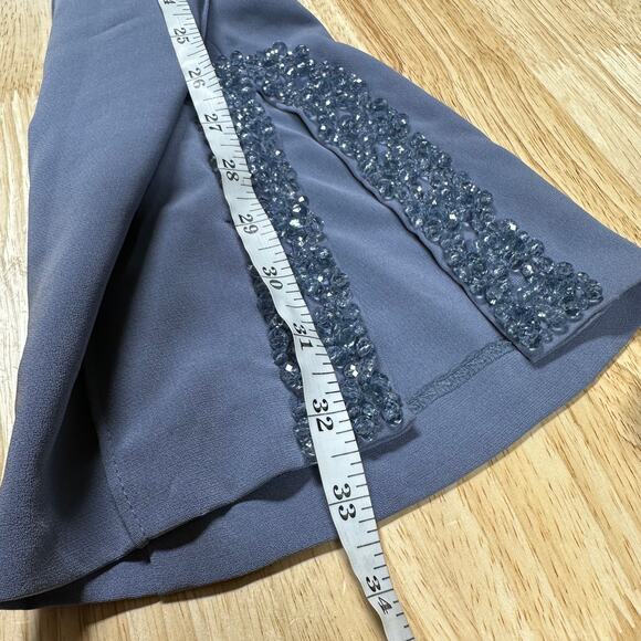 Cinq a Sept NWT Kayden Embellished Beaded Ankle Dress Pants Blue Size 6 - Picture 10 of 10